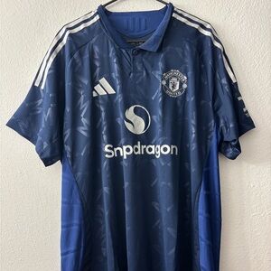 Adidas Manchester United FC 2024/2025 Authentic Away Soccer Jersey Size 2XL
